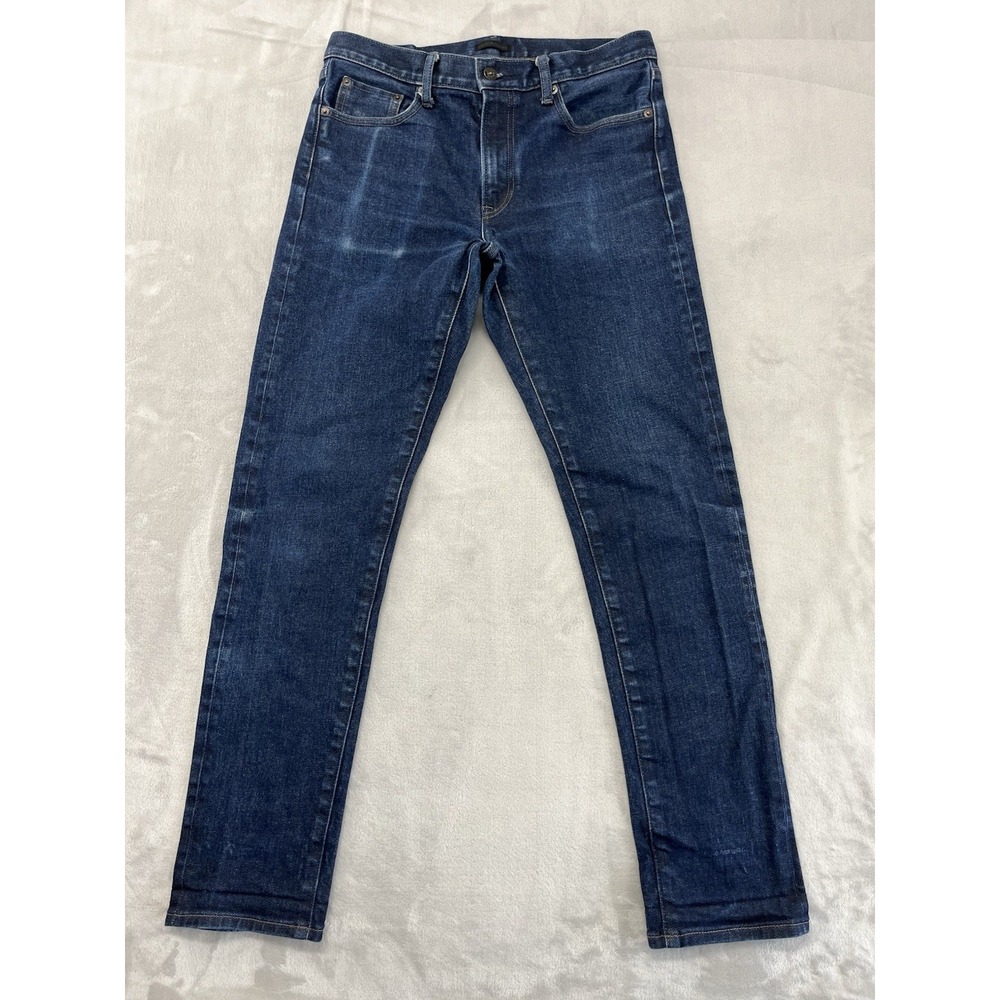 Uniqlo Selvedge Jean Men 32x32 Fit(30x29) Dark Wash KAIHARA Denim Slim Fit